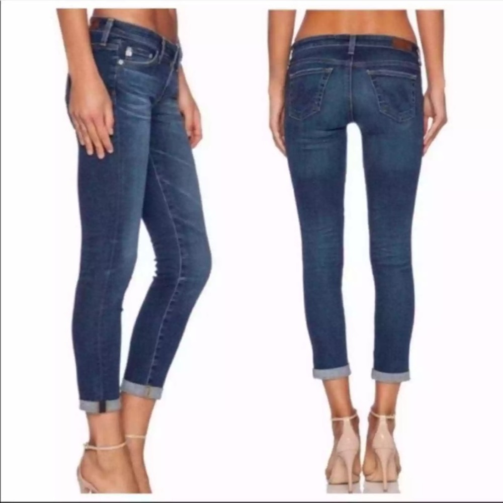 AG stilt roll up jeans